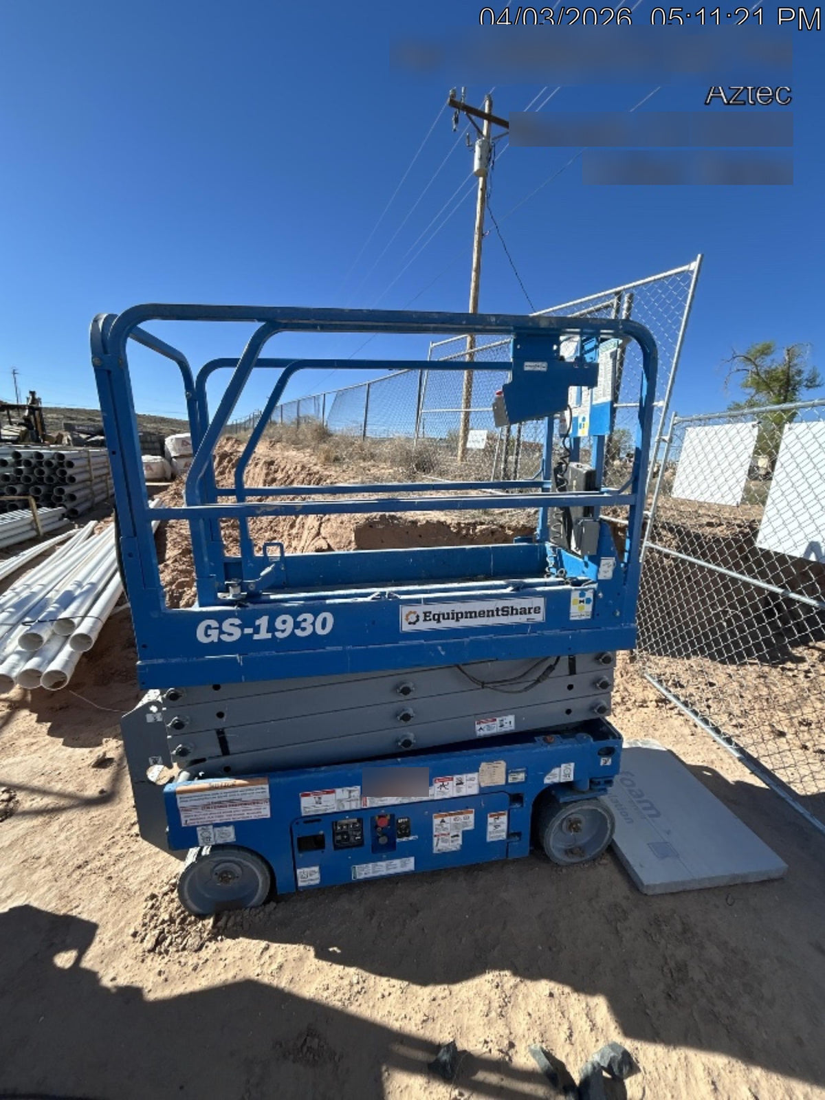 2020 Genie GS-1930 Standard Machine