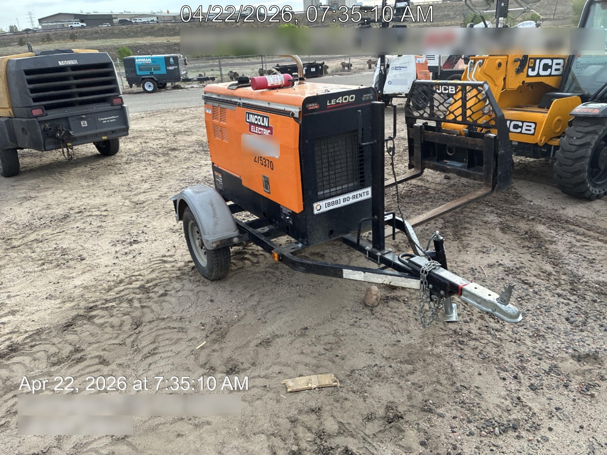 2022 Lincoln Electric LE400 Kubota V1505, Trlr, Cable Rack, Light Kit, ES Decals, T3