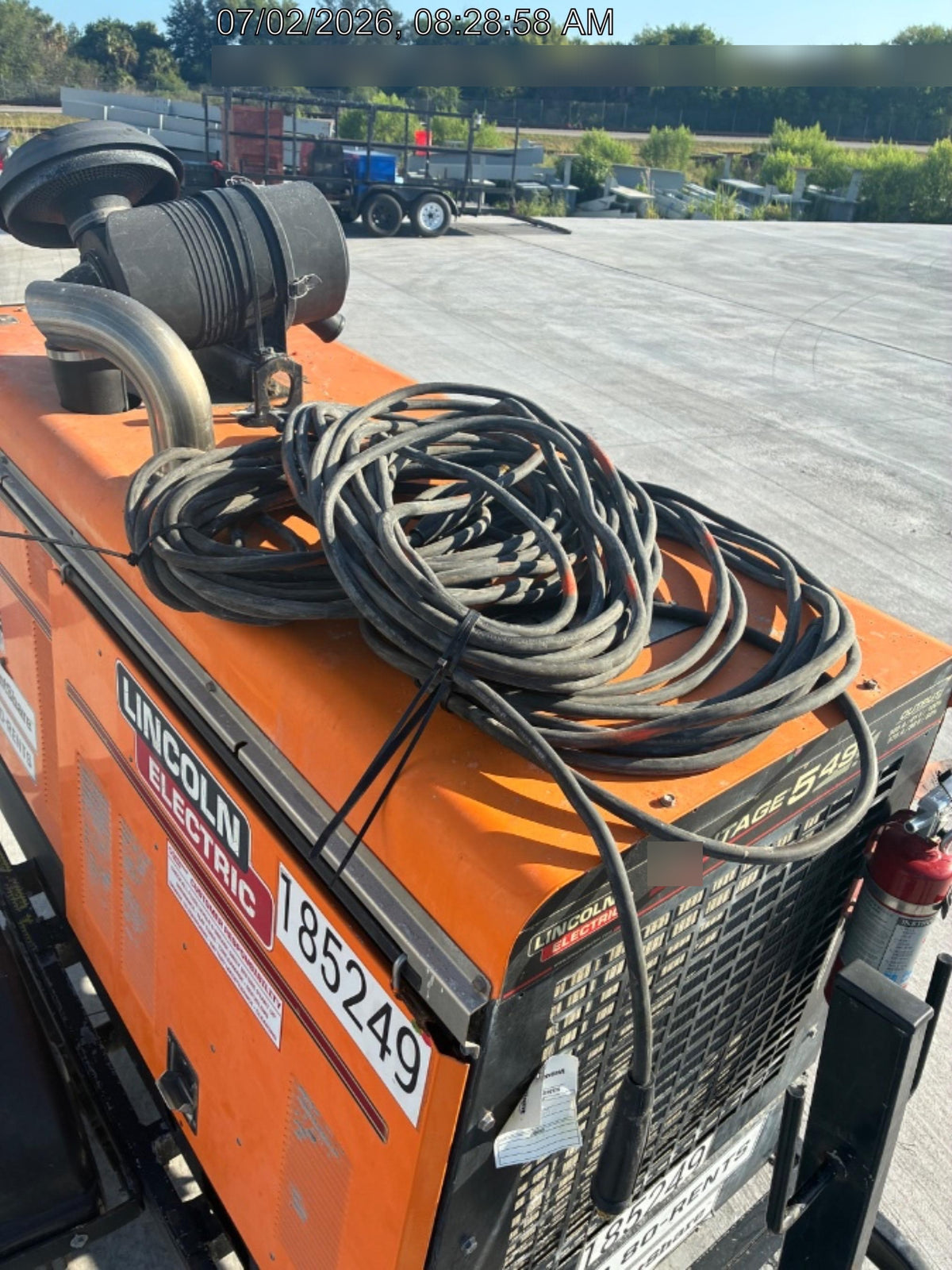 2021 Lincoln Electric Vantage 549X Ready Pak 3, ORANGE (includes trailer, cable rack, fender light kit)