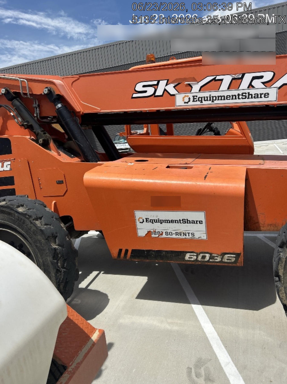 2019 Skytrak 6036 Canopy, Solid Tires, LED Work Lights, Beacon w/72" Carriage, 48" Pallet Forks