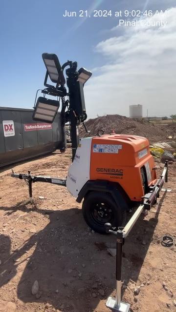 2024 Generac MLT2 Diesel, Flex Switch 120V Input, Powerzone Controller, 
(4) 320W LED Lights, 4kW Generator, 39.9 Gal Fuel Tank, 2" Ball, T3