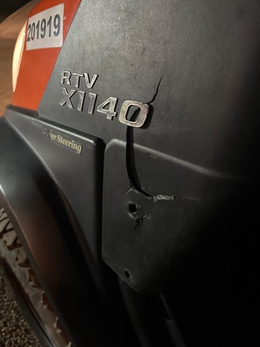 2022 Kubota RTV-X1140W-H Plastic Canopy, Windshield Acrylic Clear, LED Strobe Light, Wire Harness Kit, Back up Alarm