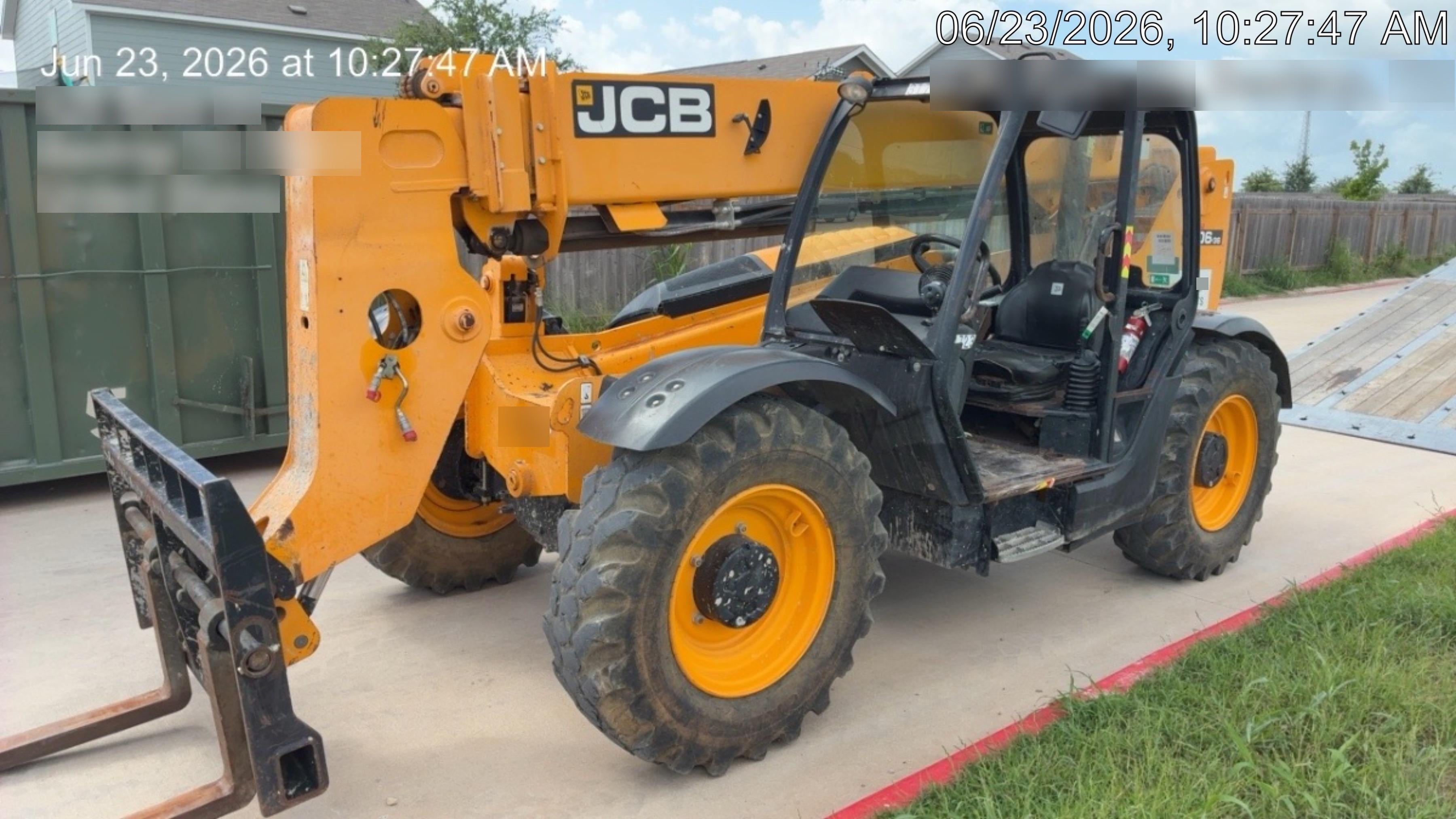 2019 JCB 506-36 Canopy, 74 HP, Foam Filled Tires, STD Worklight, Beacon, Aux Hydraulics, Lifting Eye, Back up Alarm 48" Carriage/48" Forks