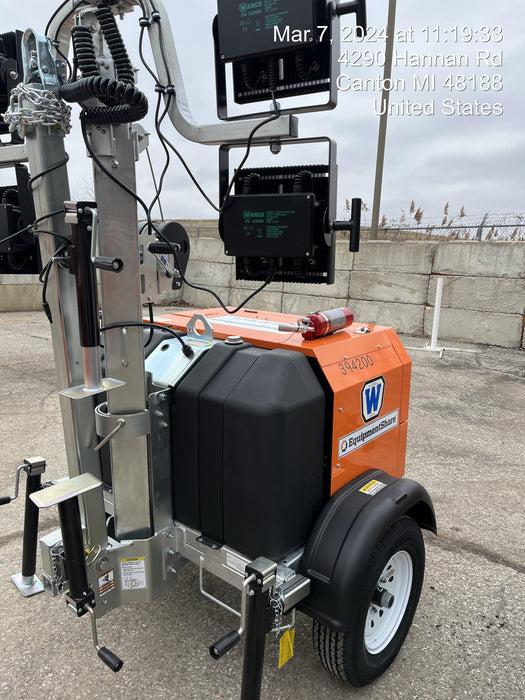 2024 Wanco WLTT-4MM4K Diesel, Deep Sea Controller, Shore Power Plug, Auto Start, (4) 350W LED Floodlights, 4kW Generator, 60 Gal Fuel Tank, 2" Ball, T3