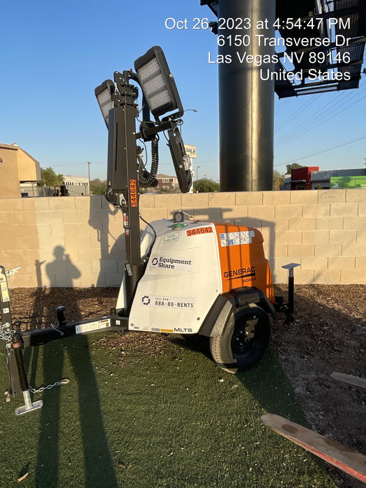 2023 Generac MLT2 Diesel, Flex Switch 120V Input, Powerzone Controller, (4) 320W LED Lights, 4kW Generator, 39.9 Gal Fuel Tank, 2" Ball, T3