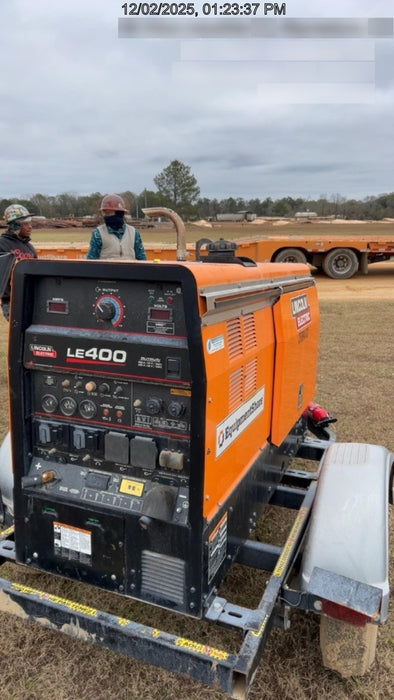 2022 Lincoln Electric LE400 Kubota V1505, Trlr, Cable Rack, Light Kit, ES Decals, T3