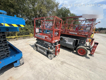 2020 Skyjack SJIII-3219 Solid NM Tires, Half height spring hinged entry gate, Dual Beacons, 800W Inverter
