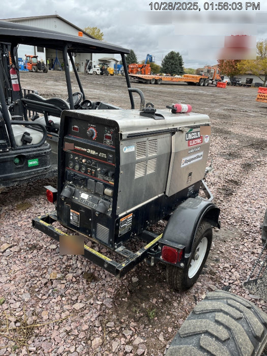 2019 Lincoln Electric Vantage 322 Welder Ready-Pak 3, Two wheel trailer, Fender and Light kit, Cable Rack