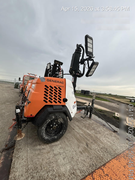 2024 Generac MLT2 Diesel, Flex Switch 120V Input, Powerzone Controller, 
(4) 320W LED Lights, 4kW Generator, 39.9 Gal Fuel Tank, 2" Ball, T3