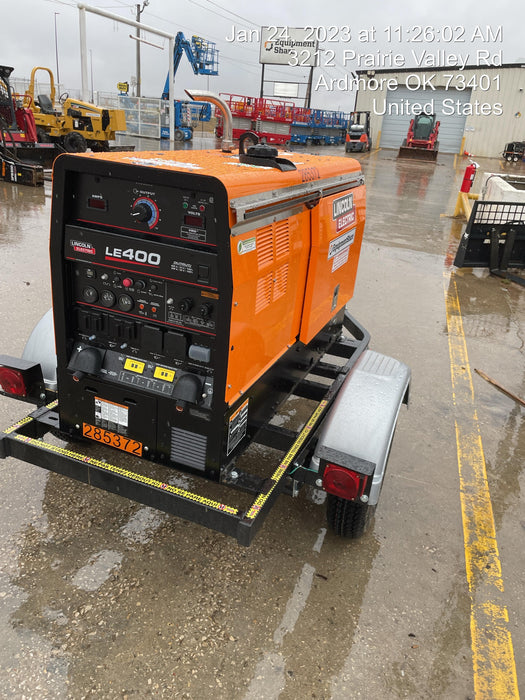 2022 Lincoln Electric LE400 Kubota V1505, Trlr, Cable Rack, Light Kit, ES Decals, T3