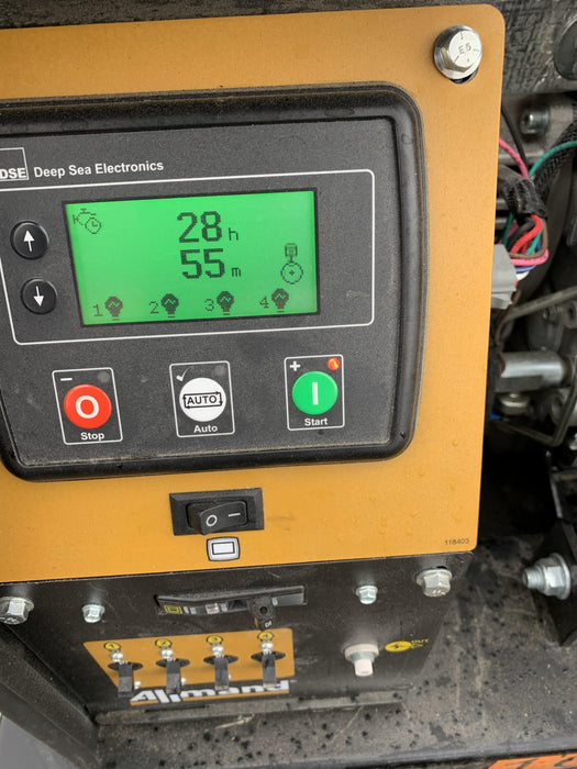 2021 Allmand NLV3GR (4) LED Light Fixture 350W, 23' Vertical Mast, 3kW Prime, Towable, Deep Sea L401, Leveling Jacks, Yanmar T4F 5.8hp