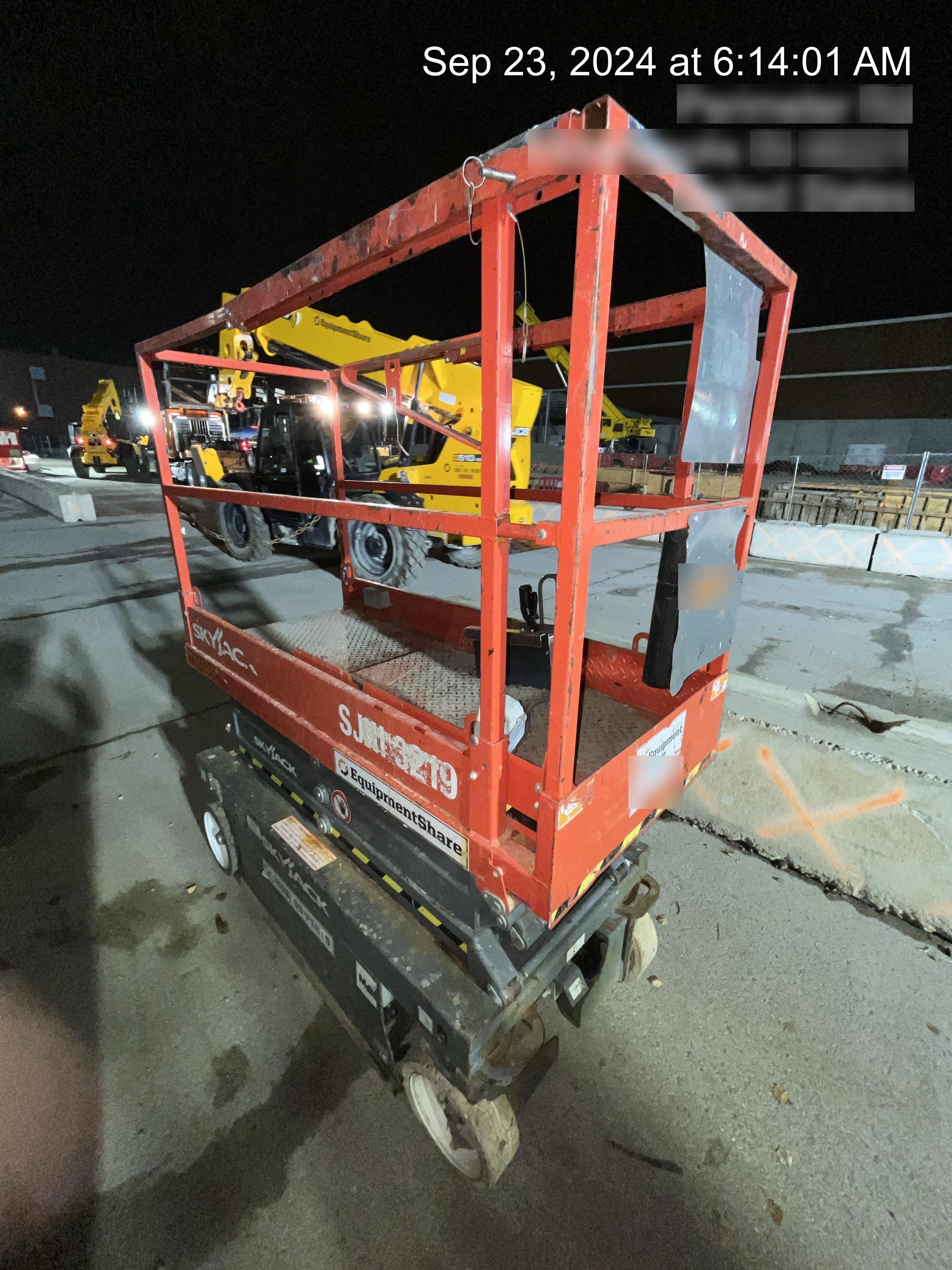 2016 Skyjack SJIII-3219 Standard Rental Specs