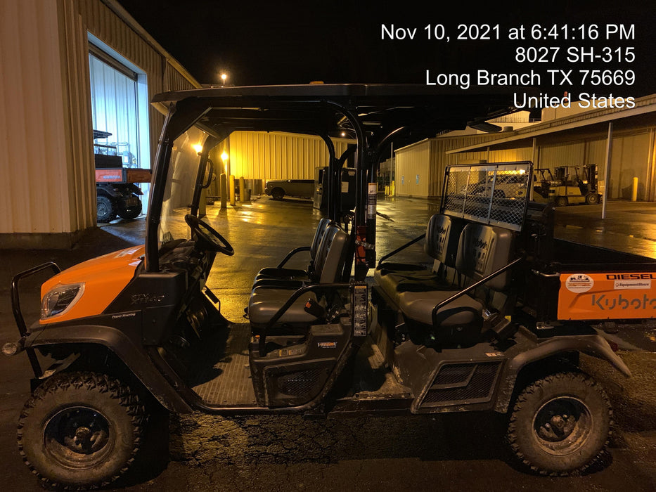 2021 Kubota RTV-X1140W-H Plastic Canopy, Windshield Acrylic Clear, LED Strobe Light, Wire Harness Kit, Back up Alarm