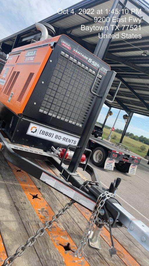 2022 Lincoln Electric Vantage 549X Crosslink Technology, Trailer Mounted, ES Decals, T3