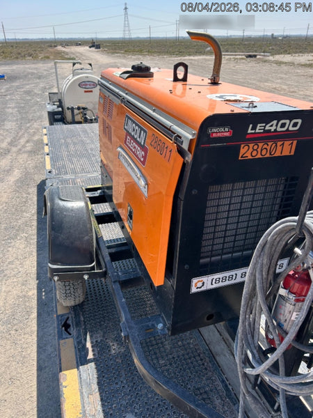 2022 Lincoln Electric LE400 Kubota V1505, Trlr, Cable Rack, Light Kit, ES Decals, T3