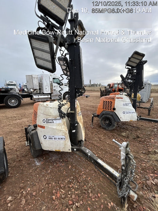 2023 Generac MLT2 Diesel, Flex Switch 120V Input, Powerzone Controller, (4) 320W LED Lights, 4kW Generator, 39.9 Gal Fuel Tank, 2" Ball, T3