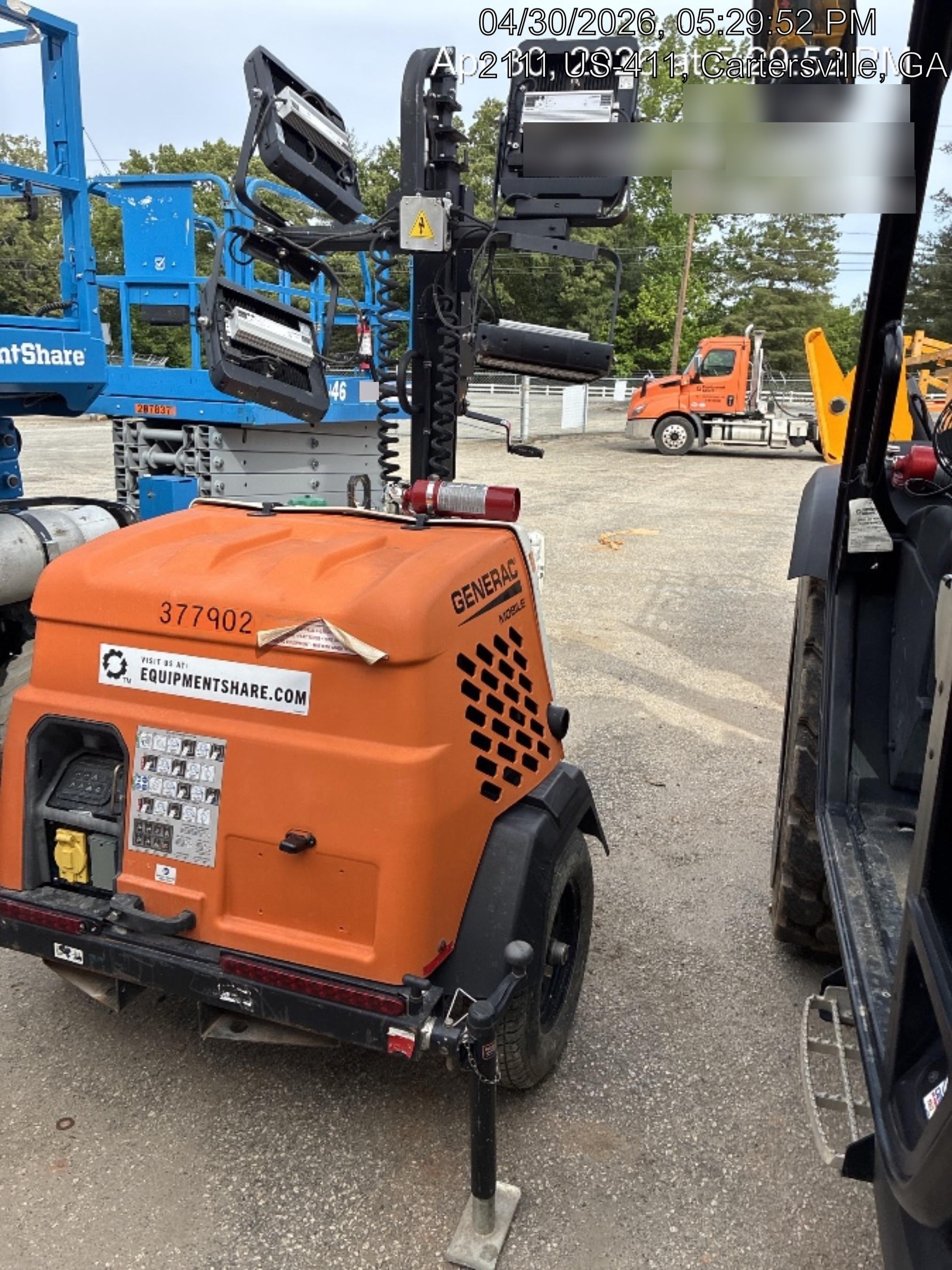 2023 Generac MLT2 Diesel, Flex Switch 120V Input, Powerzone Controller, 
(4) 320W LED Lights, 4kW Generator, 39.9 Gal Fuel Tank, 2" Ball, T3