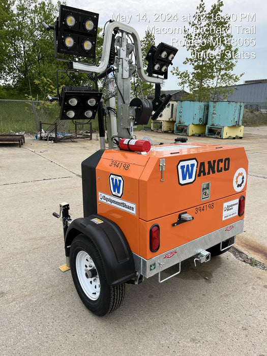2024 Wanco WLTT-4MM4K Diesel, Deep Sea Controller, Shore Power Plug, Auto Start, (4) 350W LED Floodlights, 4kW Generator, 60 Gal Fuel Tank, 2" Ball, T3