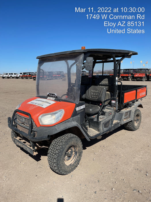 2021 Kubota RTV-X1140W-H Plastic Canopy, Windshield Acrylic Clear, LED Strobe Light, Wire Harness Kit, Back up Alarm