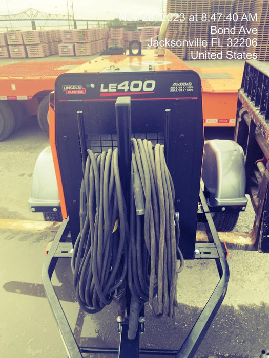 2022 Lincoln Electric LE400 Kubota V1505, Trlr, Cable Rack, Light Kit, ES Decals, T3