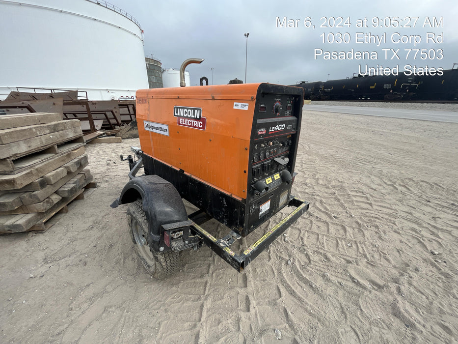 2022 Lincoln Electric LE400 Kubota V1505, Trlr, Cable Rack, Light Kit, ES Decals, T3