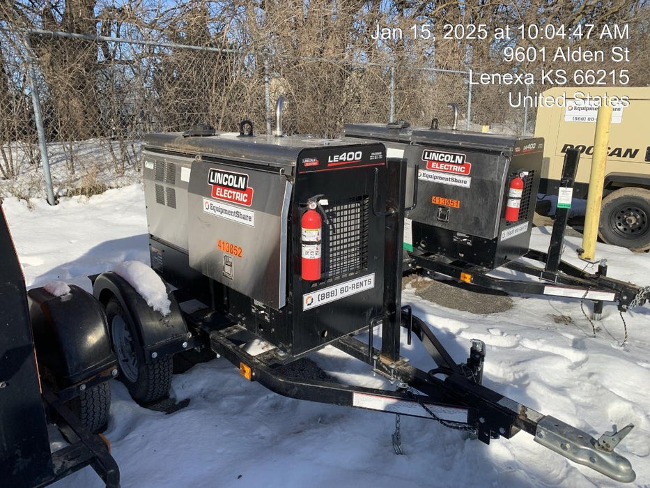 2024 Lincoln Electric LE400 Kubota V1505, Trlr, Cable Rack, Light Kit, ES Decals, T3