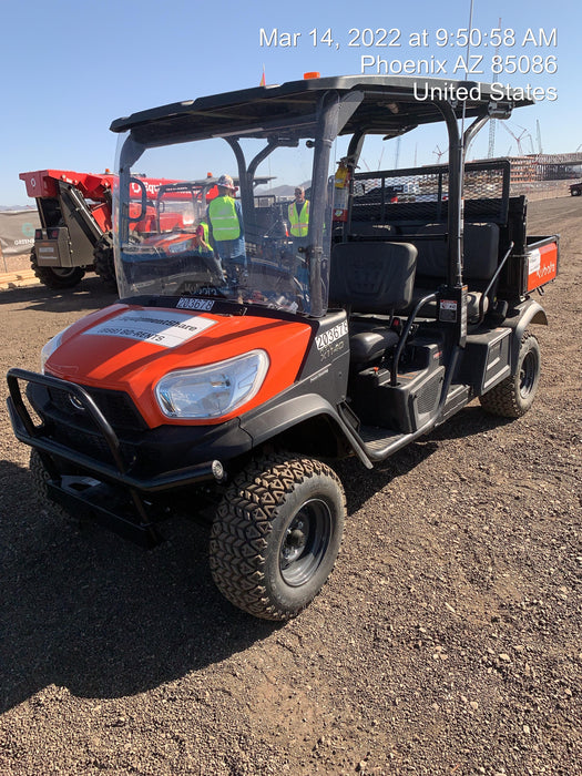 2022 Kubota RTV-X1140W-H Plastic Canopy, Windshield Acrylic Clear, LED Strobe Light, Wire Harness Kit, Back up Alarm