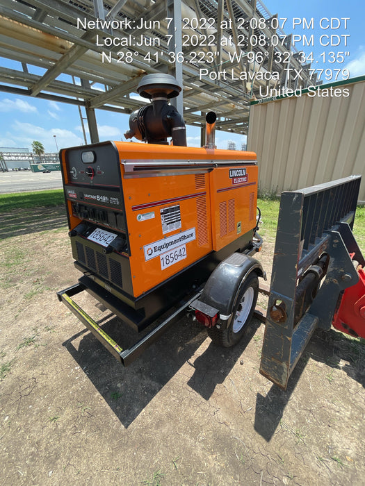 2021 Lincoln Electric Vantage 549X Ready Pak 3, ORANGE (includes trailer, cable rack, fender light kit)