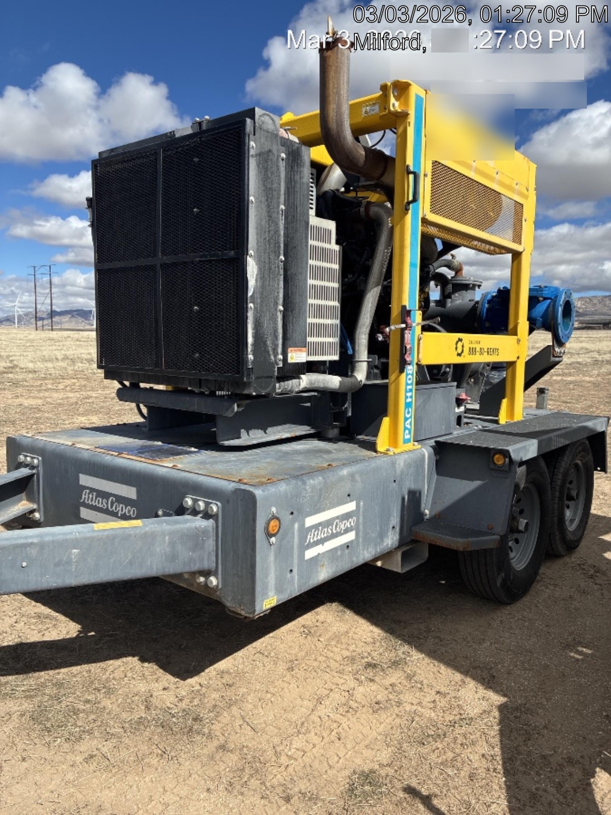 2021 ATLAS COPCO PAC H108 JD