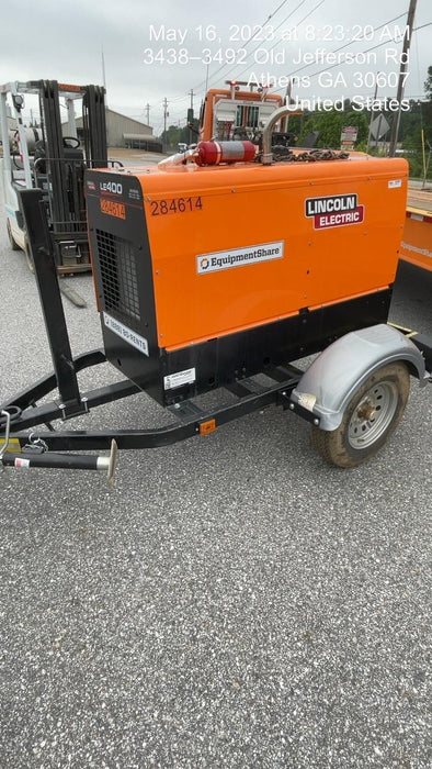 2022 Lincoln Electric LE400 Kubota V1505, Trlr, Cable Rack, Light Kit, ES Decals, T3