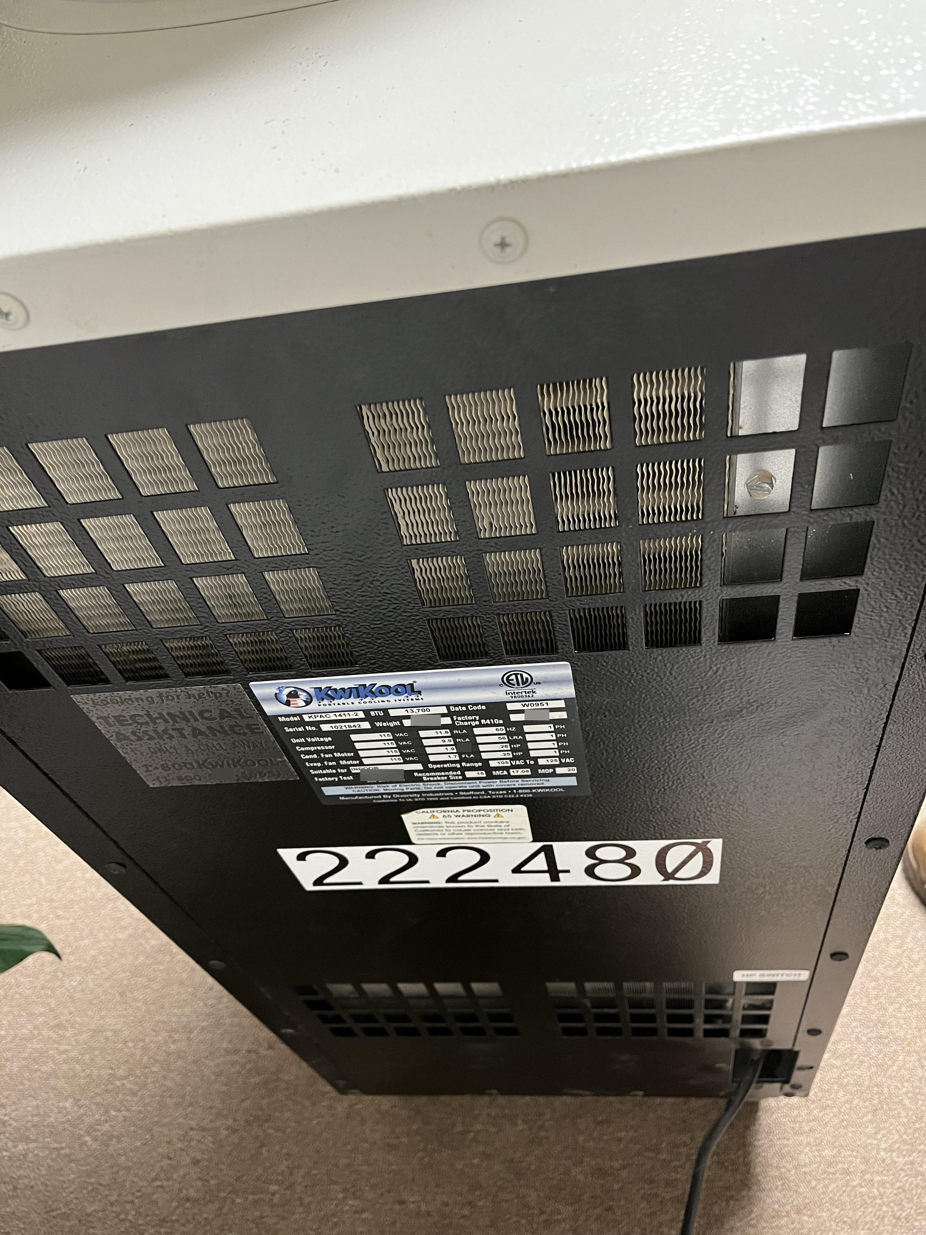 2022 KWIKOOL KPAC1411-2