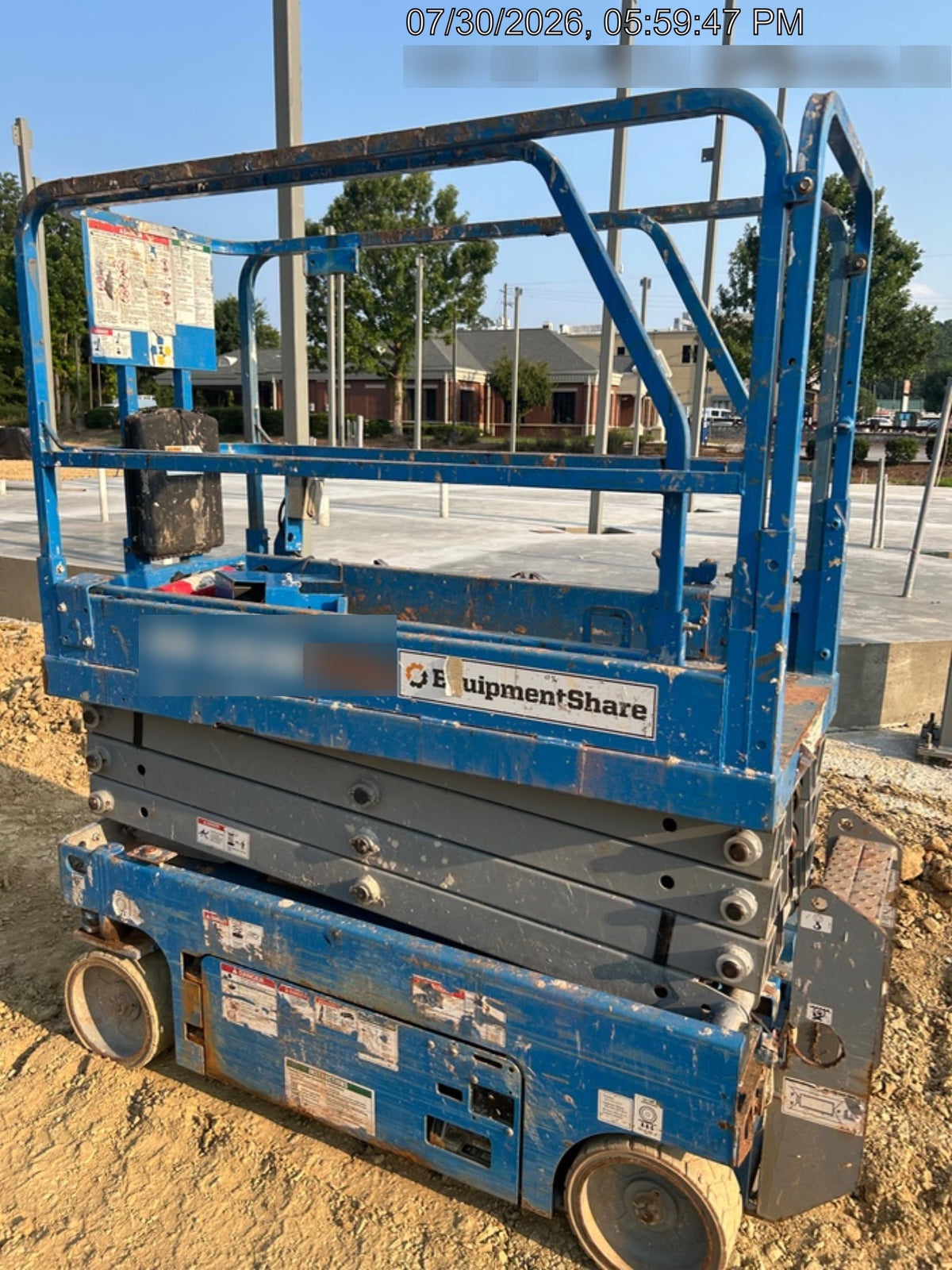 2019 Genie GS-1930 Fixed Rails with Chain Entry