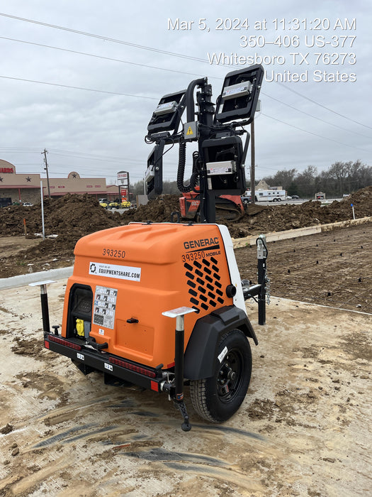 2024 Generac MLT2 Diesel, Flex Switch 120V Input, Powerzone Controller, 
(4) 320W LED Lights, 4kW Generator, 39.9 Gal Fuel Tank, 2" Ball, T3
