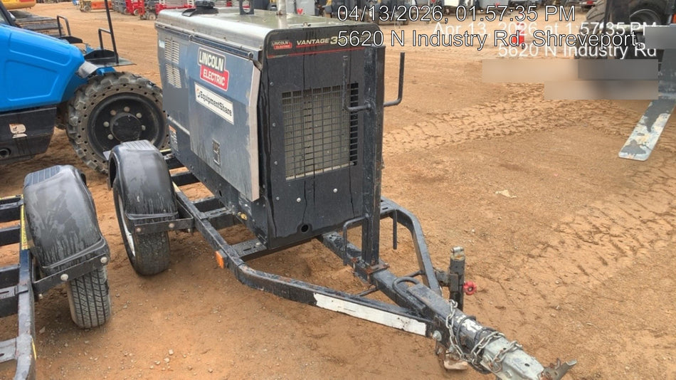 2018 Lincoln Electric Vantage 322 Lincoln Vantage 322 Welder Ready Pak 3 - Vantage 322, Trailer, Fender and light kit, Cable rack