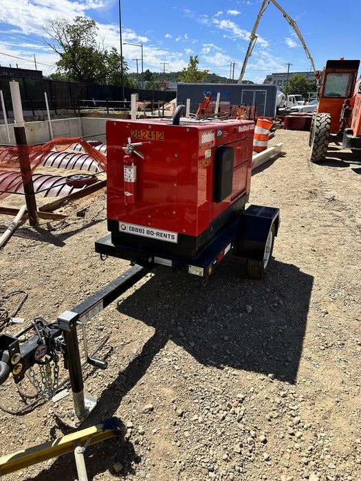 2022 Shindaiwa DGW400MDL Kubota D902 Engine, 23 HP, Dual Op Welder, Wire, Arc, Droop Stick, Tig, and CC Stick Functionality, Simulphase, 3 Phase and 1 Phase Gen Output, Single Axle NB Trlr, Slr Trckl Chrg 12V 12W, Fire Ext