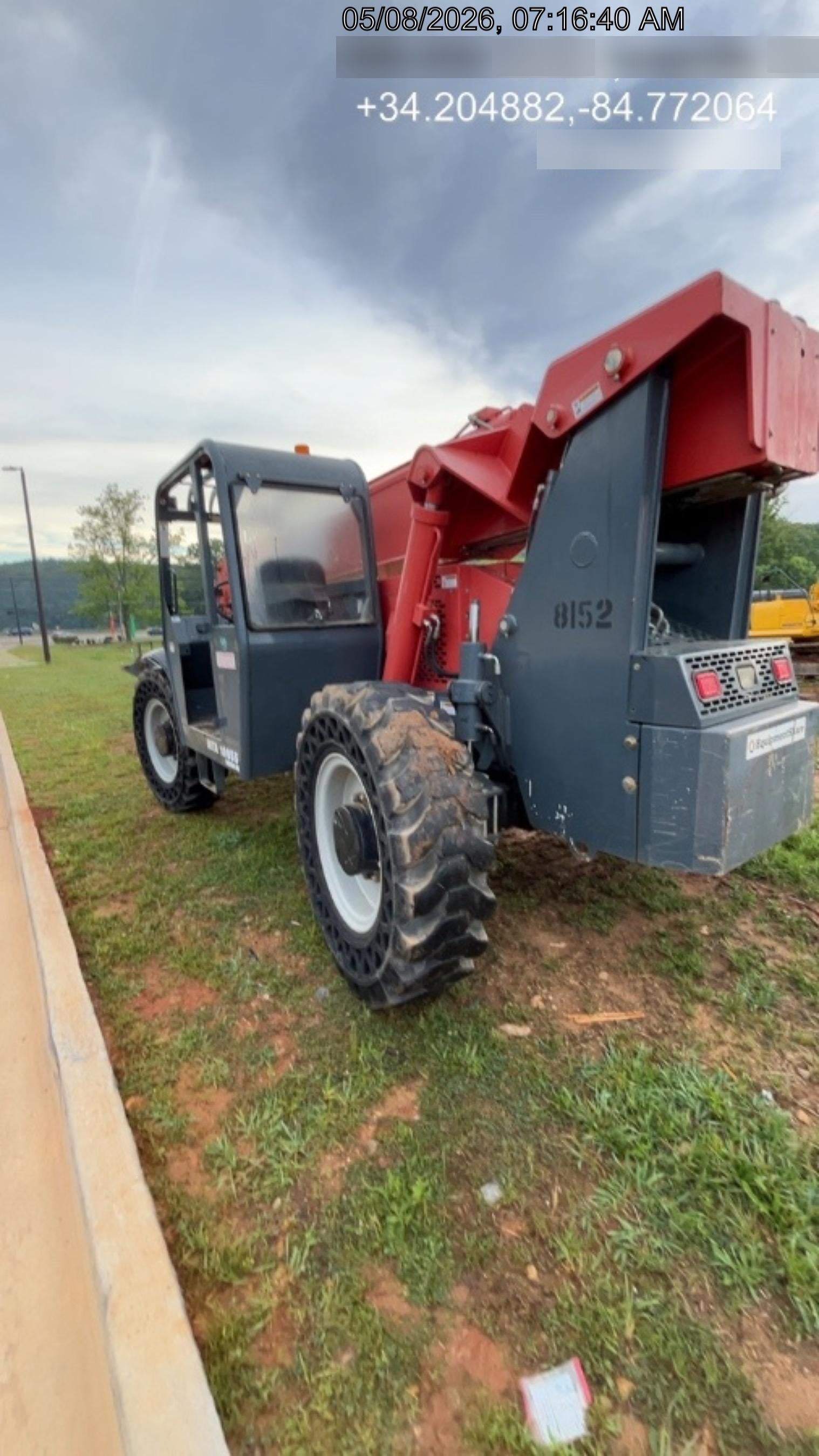 2018 Manitou MTA10055 Manitou MTA 10055 w/Open ROPS, Work Lights/Strobe, Aux Hyd, Solid Tires, Lift Hook, 66" Carriage, 60" Forks