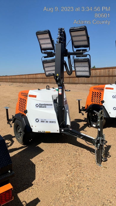 2023 Generac MLT2 Diesel, Flex Switch 120V Input, Powerzone Controller, (4) 320W LED Lights, 4kW Generator, 39.9 Gal Fuel Tank, 2" Ball, T3