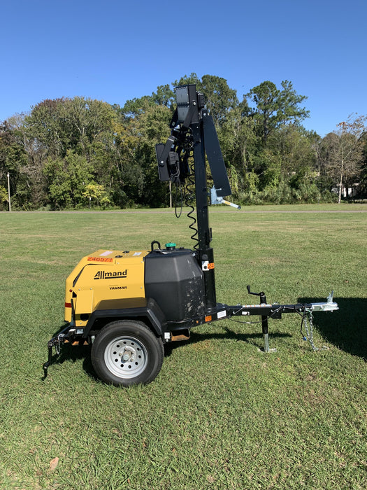 2022 Allmand NLV3GR (4) LED Light Fixture 350W, 23' Vertical Mast, 3kW Prime, Towable