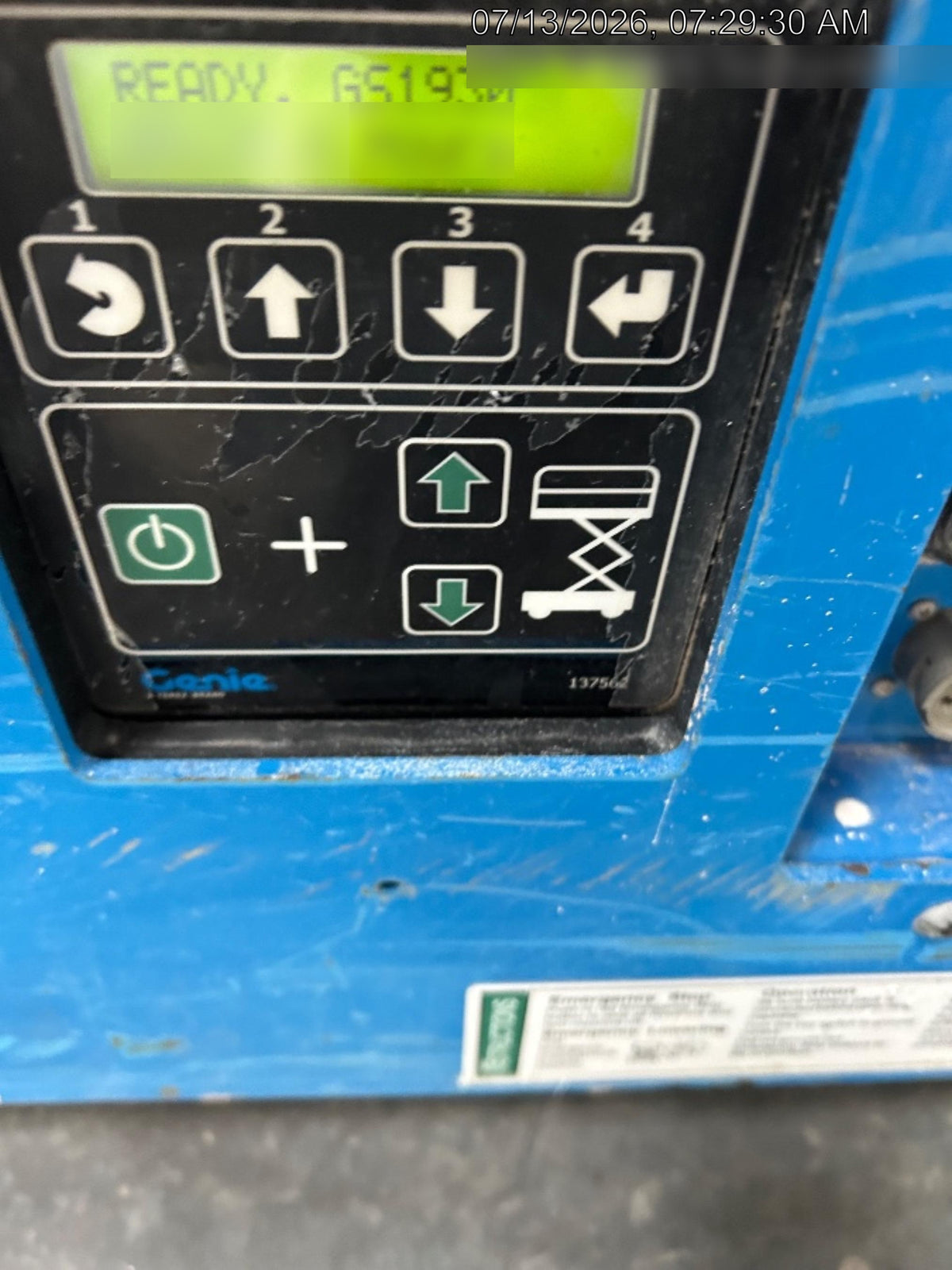 2019 Genie GS-1930 Half Height Swing Gate, 800W Inverter