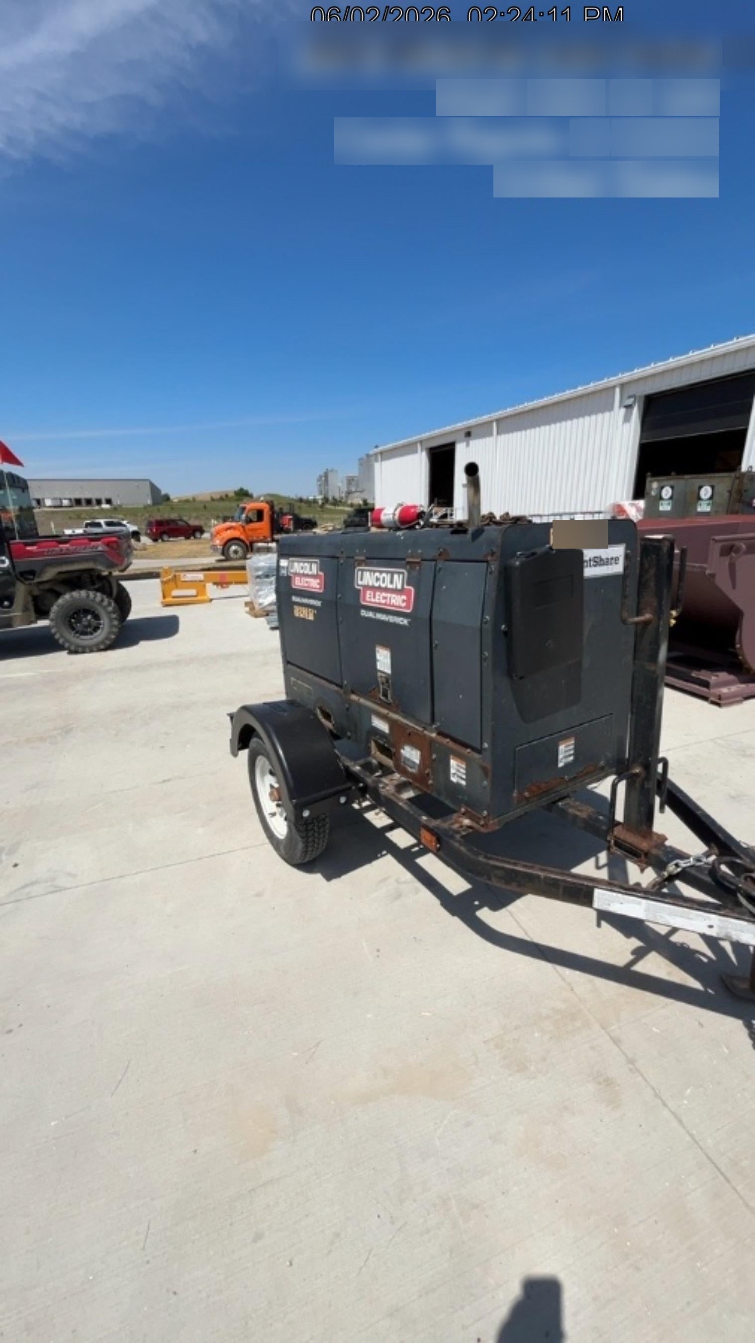 2021 Lincoln Electric Dual Maverick 200/200X Ready Pak 3, Includes Trailer, Cable Rack, Fender Light Kit