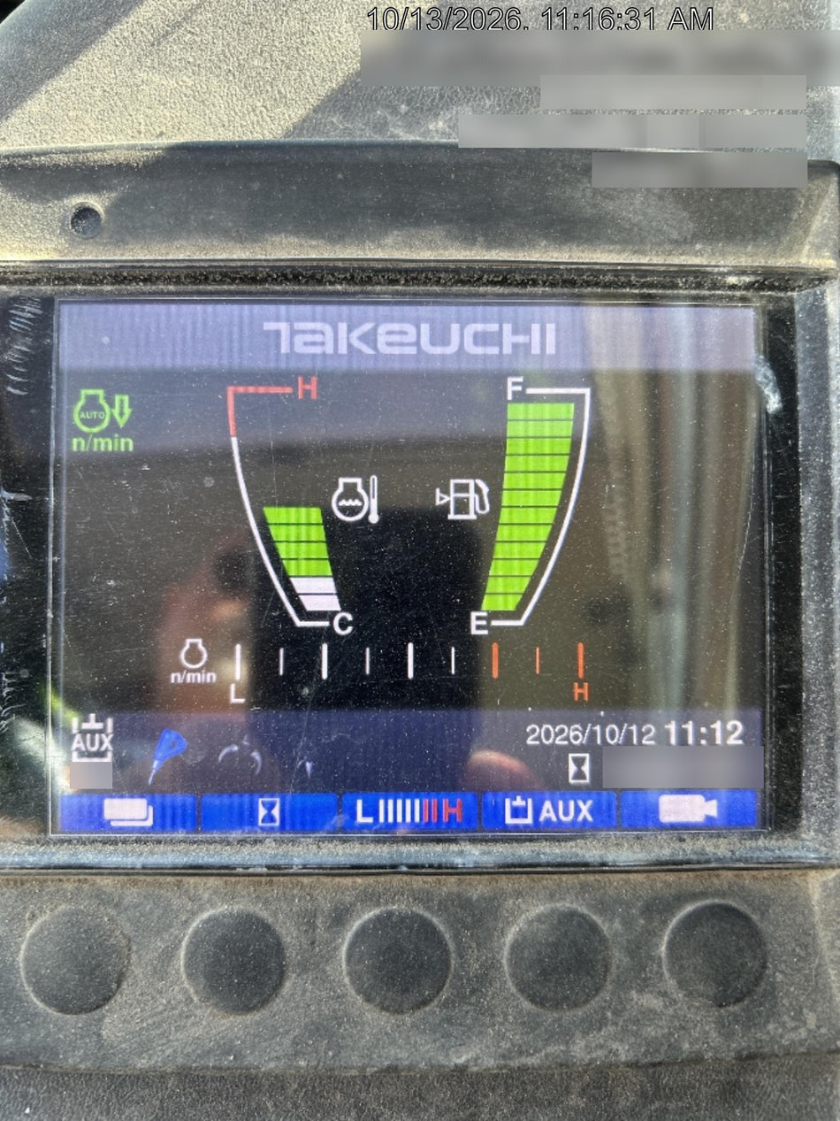 2020 Takeuchi TB290C Cab/Heat/Air, Rubber Tracks, Manual TAG QC