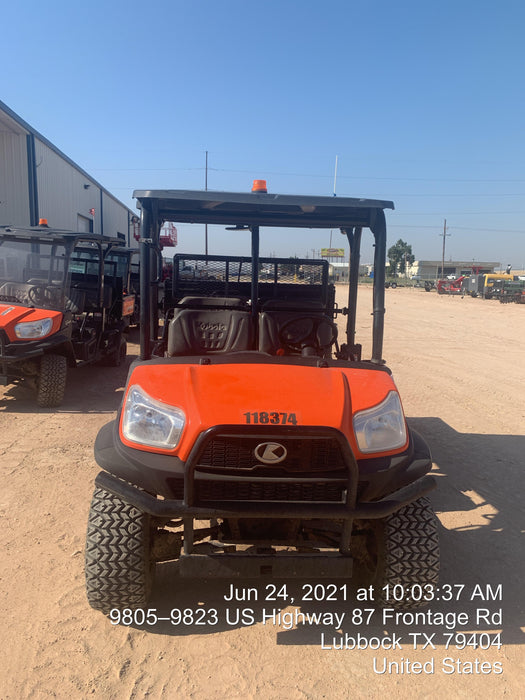2020 Kubota RTV-X1140W-H Canopy, 4-Seater, Diesel, Windshield Acrylic Clear, LED Strobe, Backup Alarm