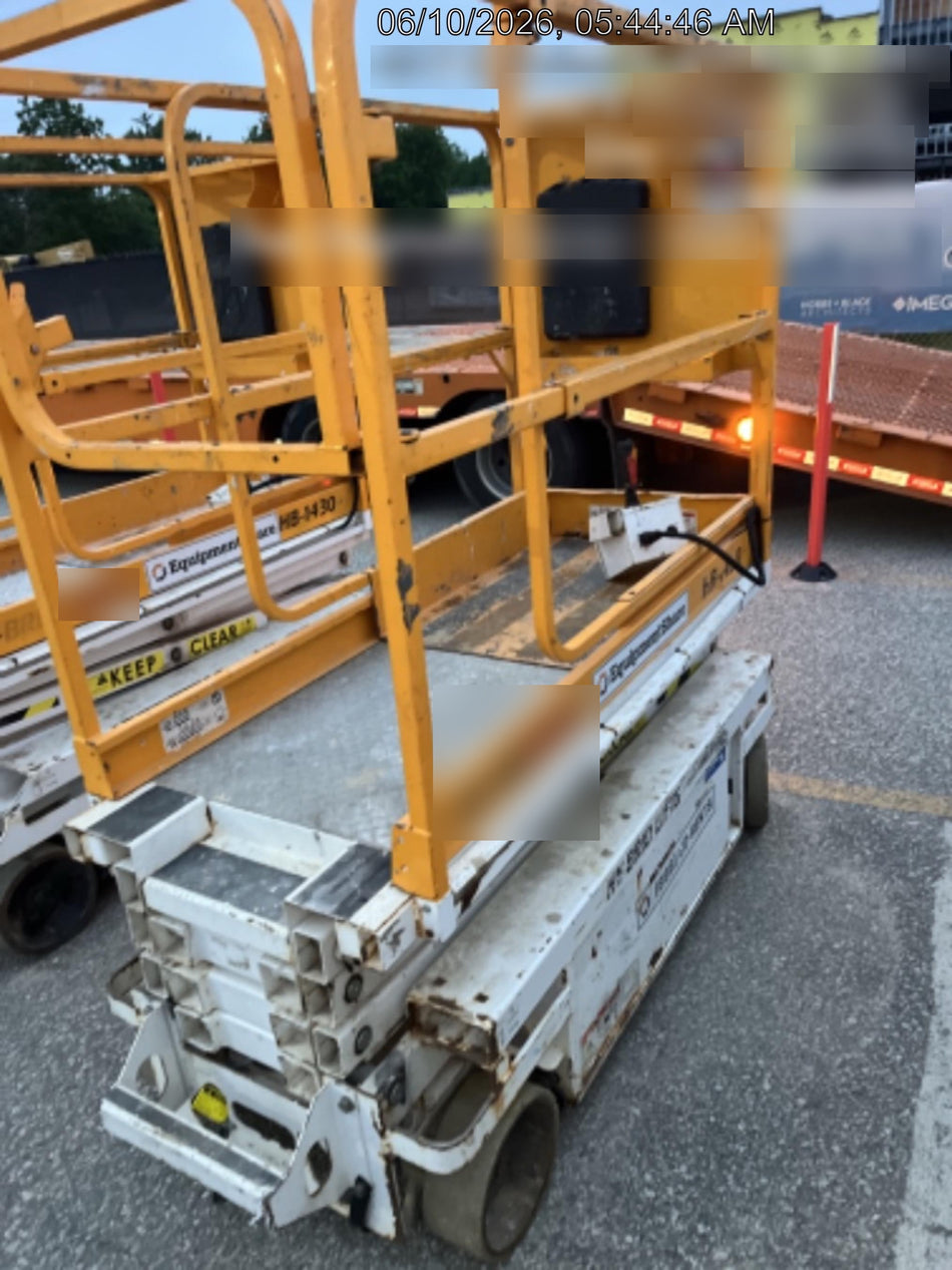 Custom Equipment HB-1430 Hy-Brid Scissor Lift
Platform capacity up to 670 lbs
Working height up to 20 ft
Weighs under 1,700 lbs
Non-marking wheels