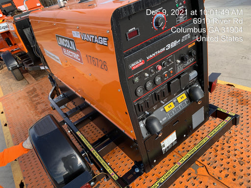 2021 Lincoln Electric Vantage 322 Vantage 322 Ready Pak 3 w/ Decals, ORANGE (includes trailer, cable rack, fender light kit) NO Telematics