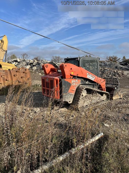 2019 Kubota SVL95-2S Cab/Heat/Air, Standard Tracks, Standard Flow w/Manual QC, 80" HD Bucket w/ Smooth Cutting Edge