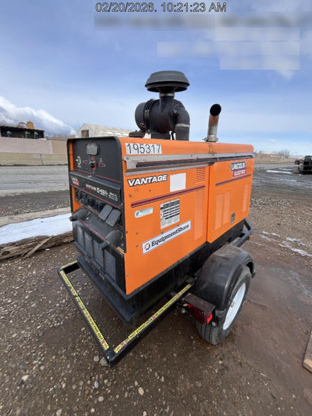 2021 Lincoln Electric Vantage 549X Ready Pak 3, ORANGE (includes trailer, cable rack, fender light kit)