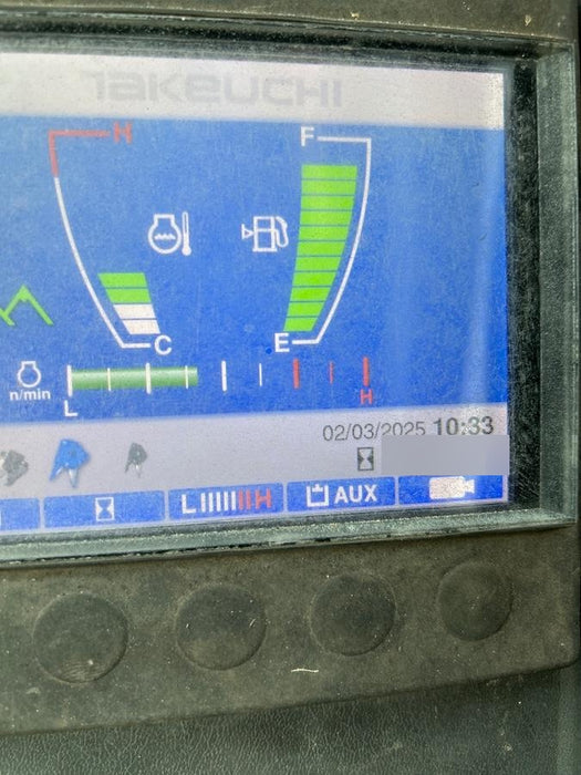 2019 Takeuchi TB290 Cab, AC, Rubber Tracks, Dozer Blade, Travel Alarm, Control Pattern Change Valve, Auxiliary Hydraulics w/18" Quick Coupler Bucket with teeth, 6.2 cu. ft. capacity/24" Quick Coupler Bucket with teeth, 8.6 cu. ft. capacity/36" Quick Coupler Bucket with teeth, 13.4 cu. ft. capacity, Quick Coupler, Hydraulic Thumb Installed