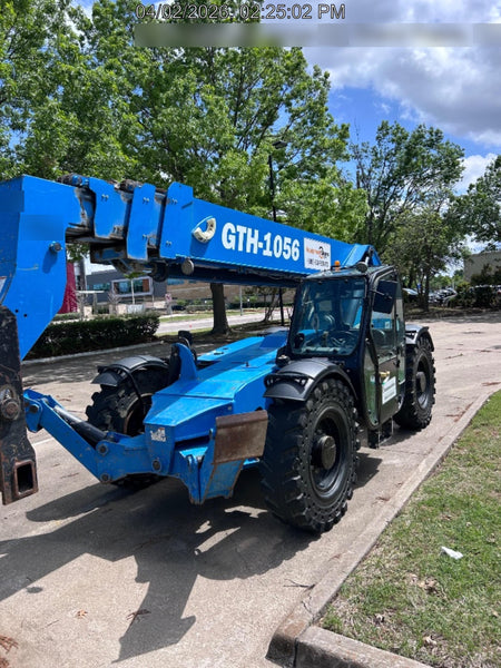 2019 Genie GTH-1056 Cab/Heat/AC, FF Tires, LED Work Lights, Beacon 60" QA Carriage, 60" Forks