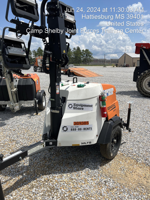 2023 Generac MLT2 Diesel, Flex Switch 120V Input, Powerzone Controller, 
(4) 320W LED Lights, 4kW Generator, 39.9 Gal Fuel Tank, 2" Ball, T3