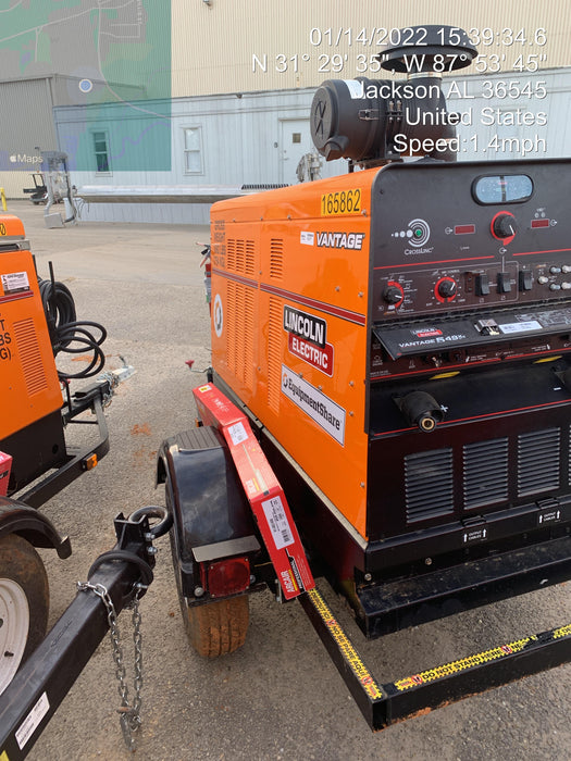 2021 Lincoln Electric Vantage 549X Ready Pak 3, ORANGE (includes trailer, cable rack, fender light kit)